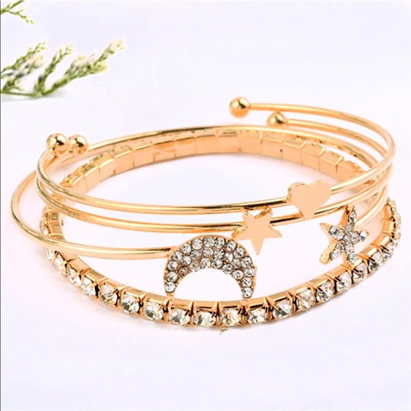 4 pcs bracelet star and moon - Picture 2 of 3